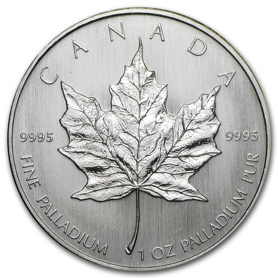 1 oz Canadian Palladium Maple Leaf Coin | Random Year