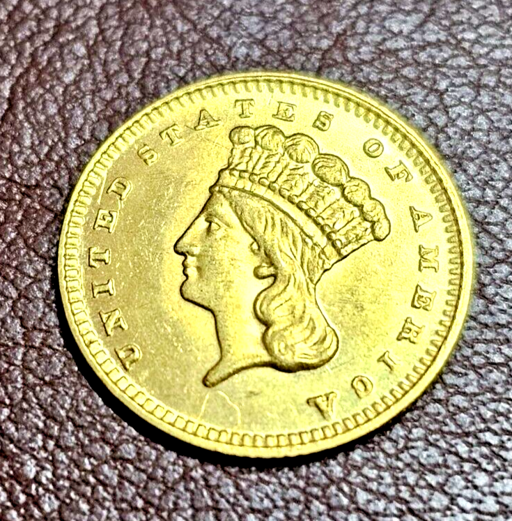 1883 Princess Gold Dollar | Type 3 UNC Scarce Low Mintage | Luster Cartwheels