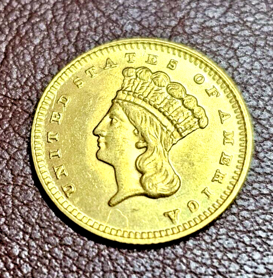 1883 Princess Gold Dollar | Type 3 UNC Scarce Low Mintage | Luster Cartwheels