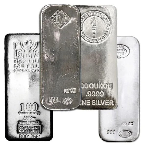 100oz Silver Bar | Random Design