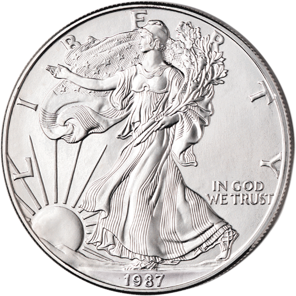 1987 1 oz American Silver Eagle Coin