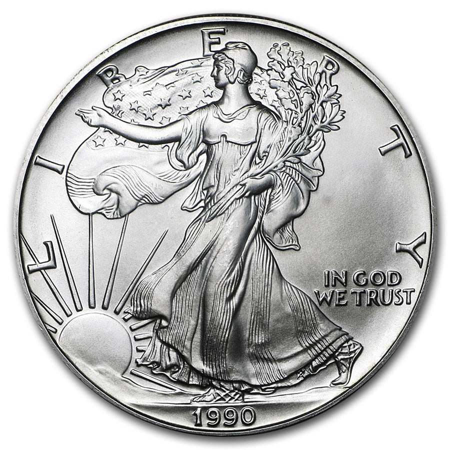 1990 1 oz American Silver Eagle Coin