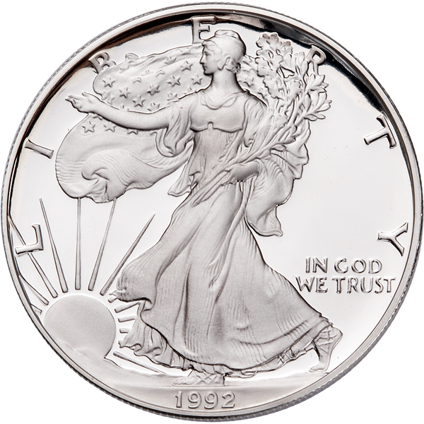 1992 1 oz American Silver Eagle Coin