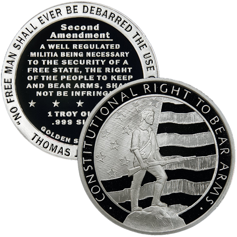 1oz .999 Fine Silver | Second Amendment Round