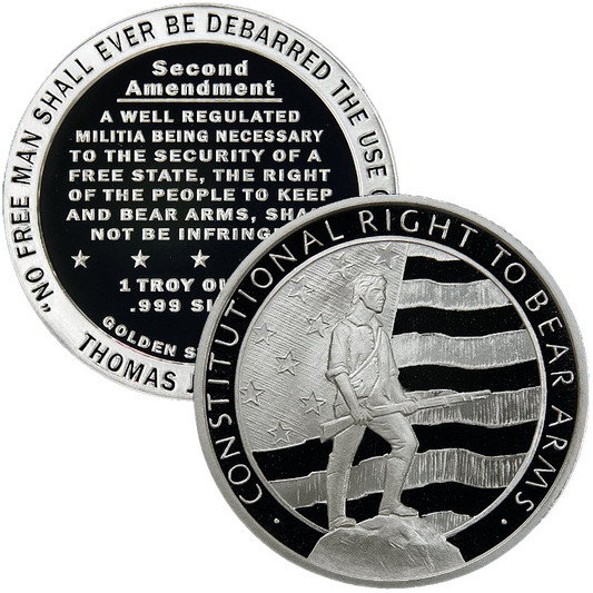 1oz .999 Fine Silver | Second Amendment Round