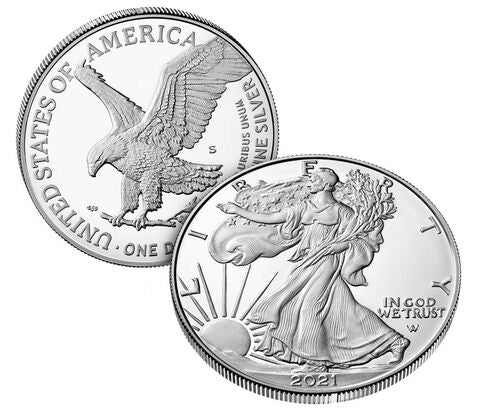 2021 1 oz American Silver Eagle Coin | Type 2