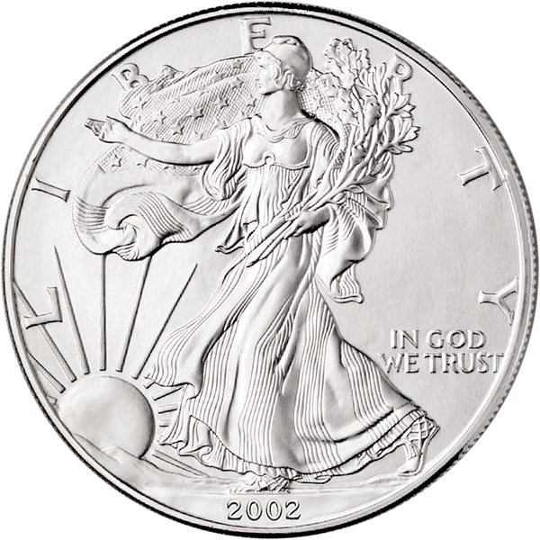 2002 1 oz American Silver Eagle Coin