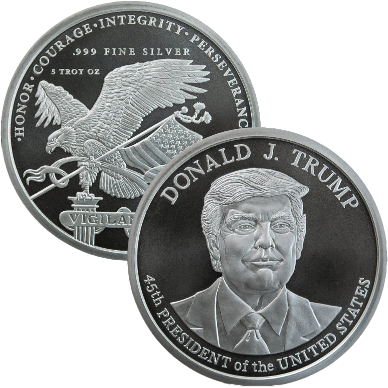 5oz .999 Fine Silver | President Donald J. Trump | BU