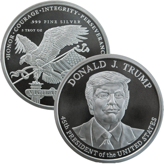 5oz .999 Fine Silver | President Donald J. Trump | BU