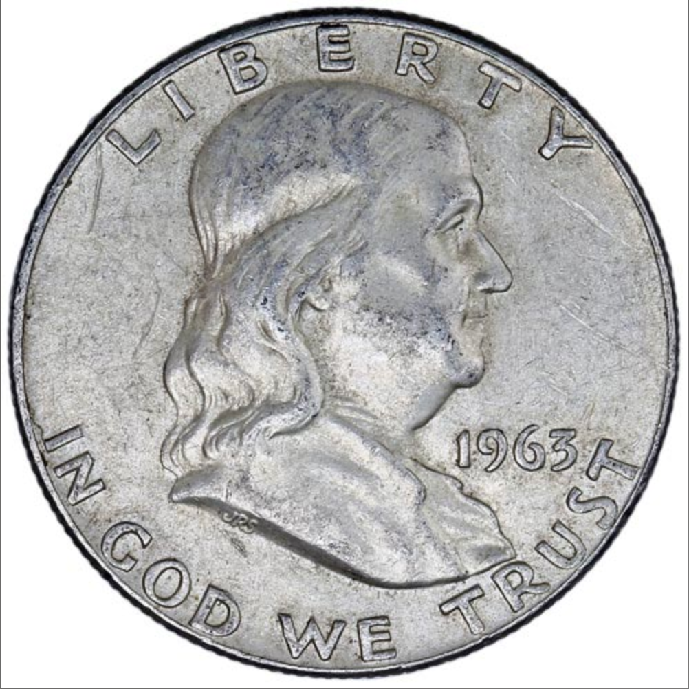 90% Silver Franklin Half Dollars | $10 FV | Circulated