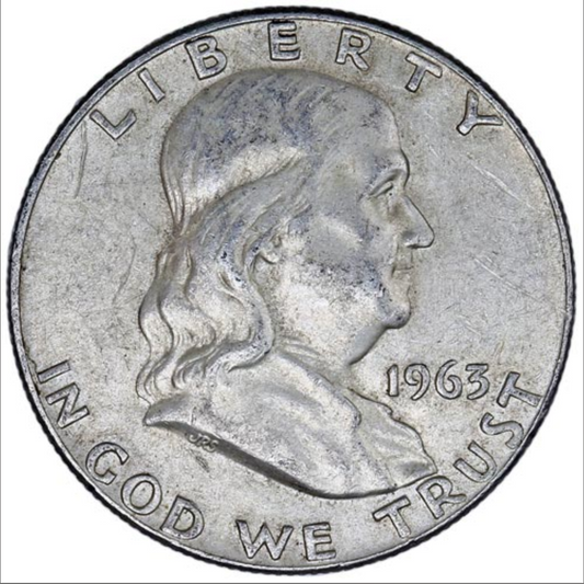 90% Silver Franklin Half Dollars | $10 FV | Circulated