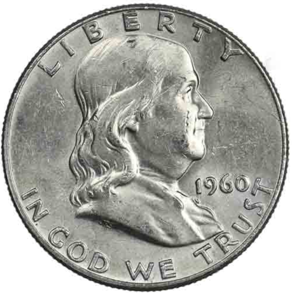 90% Silver Franklin Half Dollars | $100 FV | Circulated