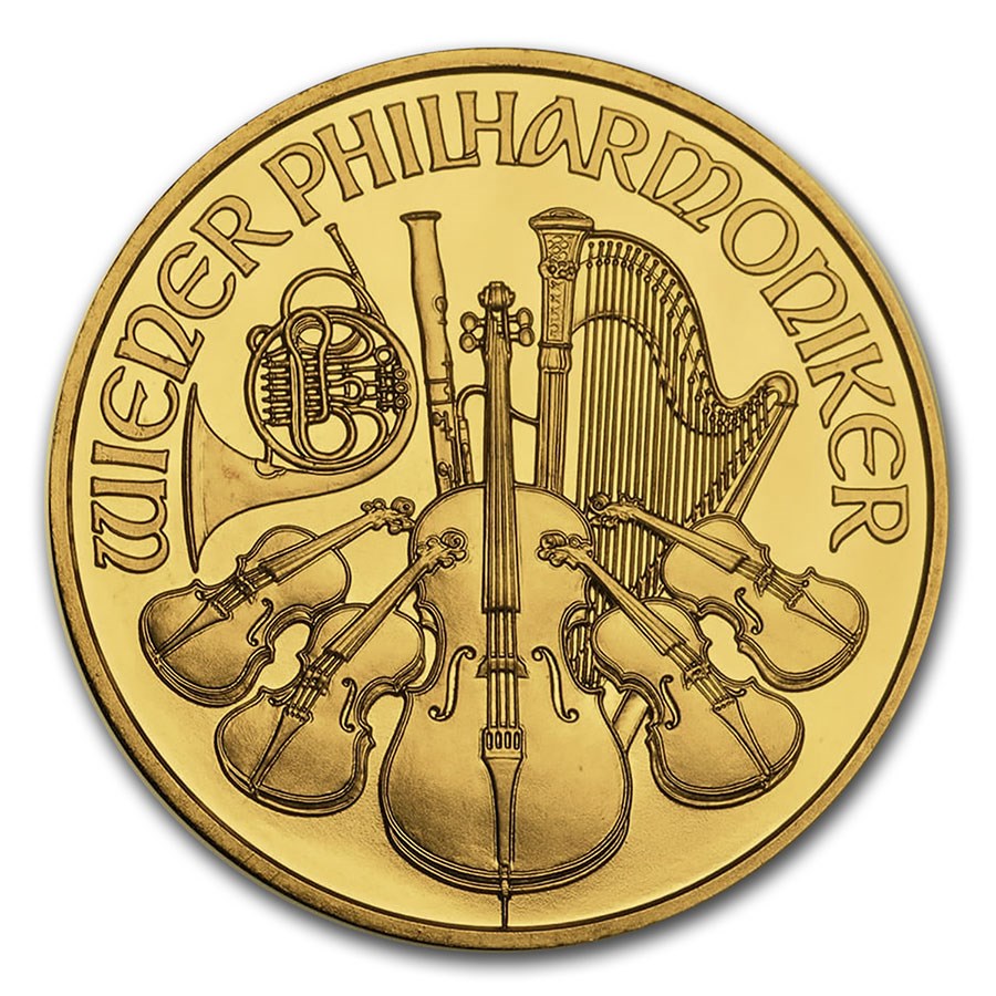 1 oz Austria Gold Philharmonic Coin | Random Year