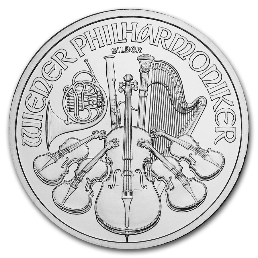 1 oz Austrian Silver Philharmonic Coin | Random Year