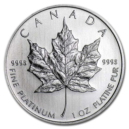 1 oz Canada Platinum Maple Leaf Coin | Random Year