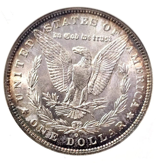 1884-O Morgan Silver Dollar | MS 65 | Toned Soap Box