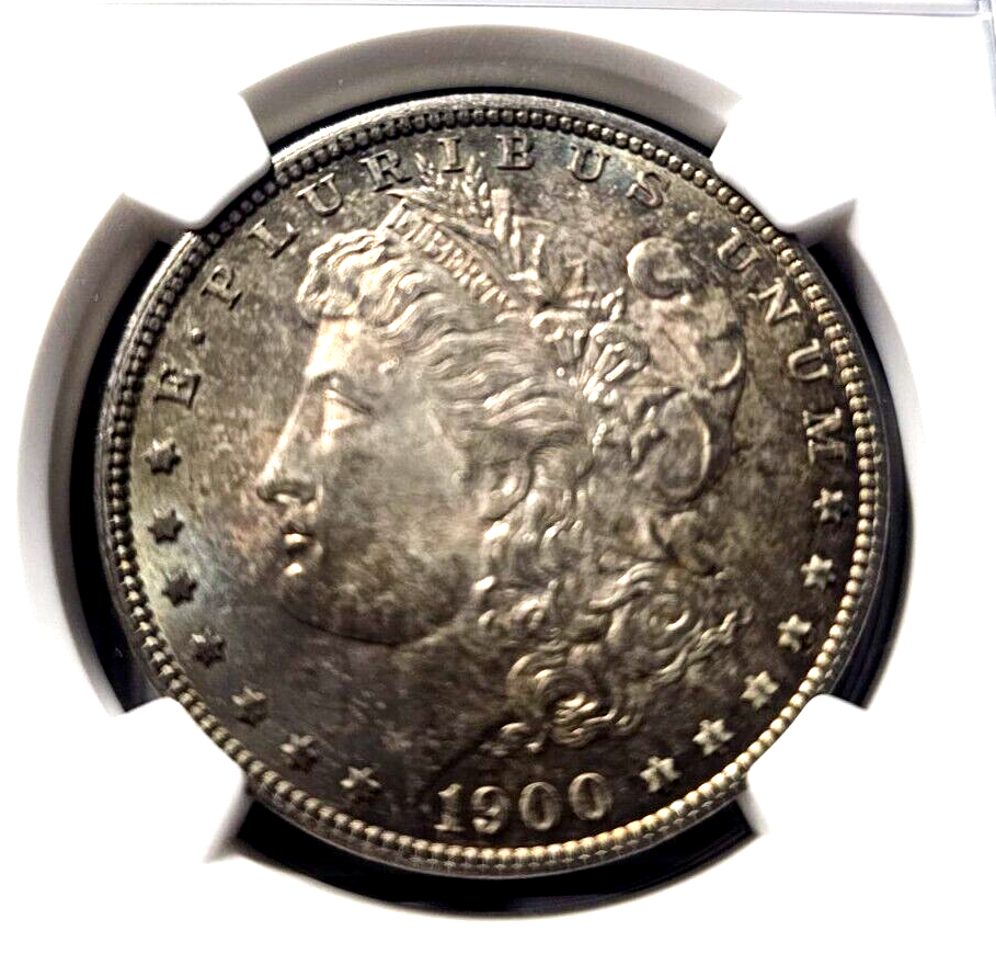 1900 Morgan Silver Dollar | NGC MS63 | Sunset Toning Errors