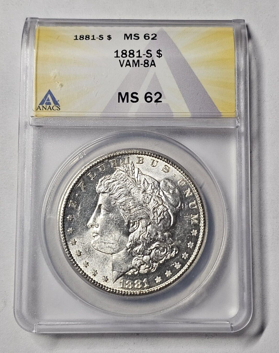 1881-S Morgan Silver Dollar | MS62 | VAM-8A | Cartwheels