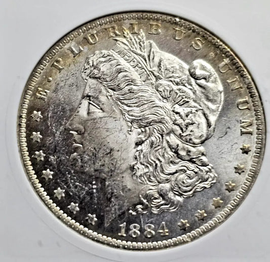 1884-O/O Morgan Silver Dollar | MS62 | Scarce Proof Like VAM-6 Top 100 Soapbox