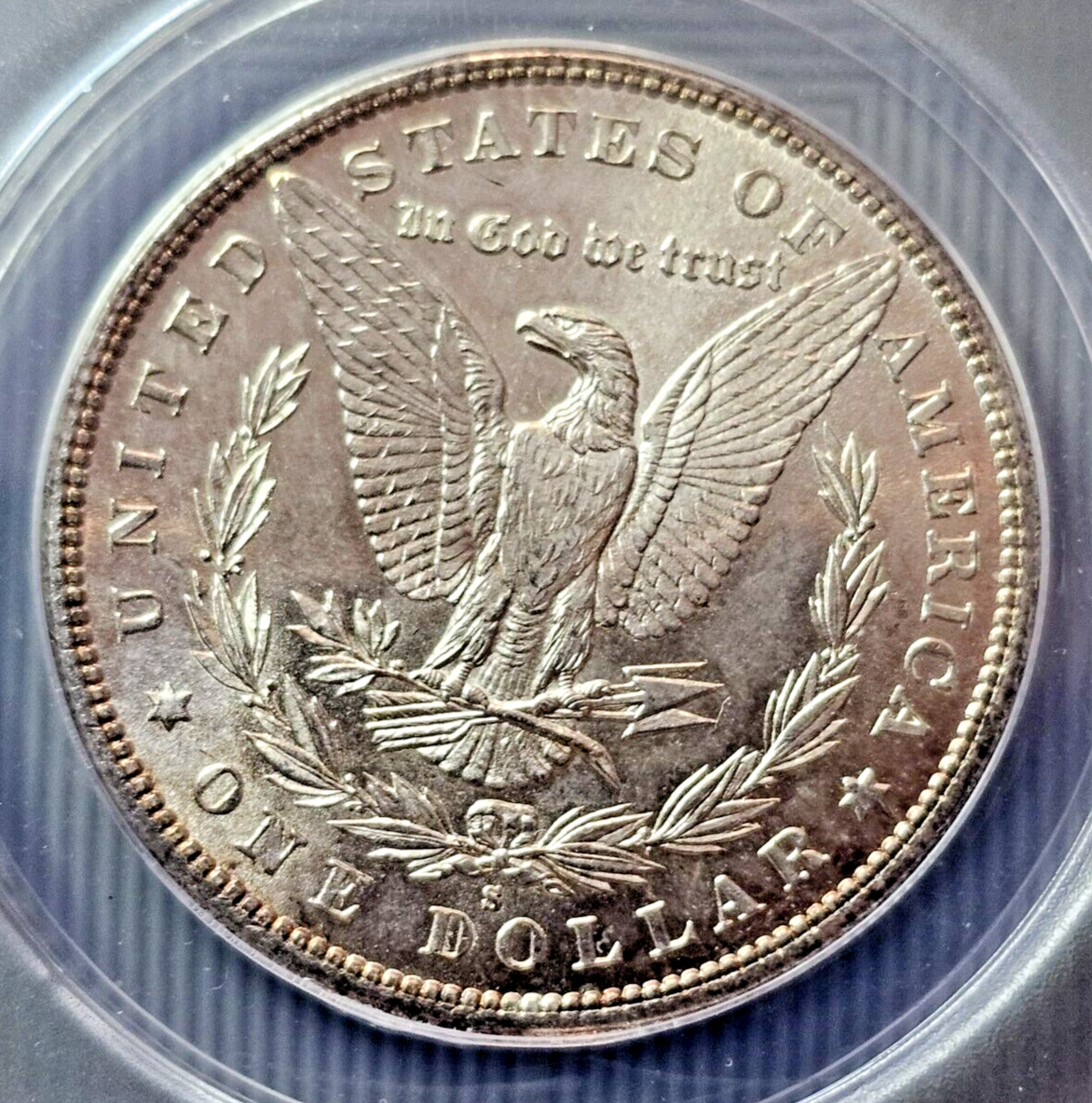 1881-S Morgan Silver Dollar | MS63 | VAM-46+ | Rainbow Toned