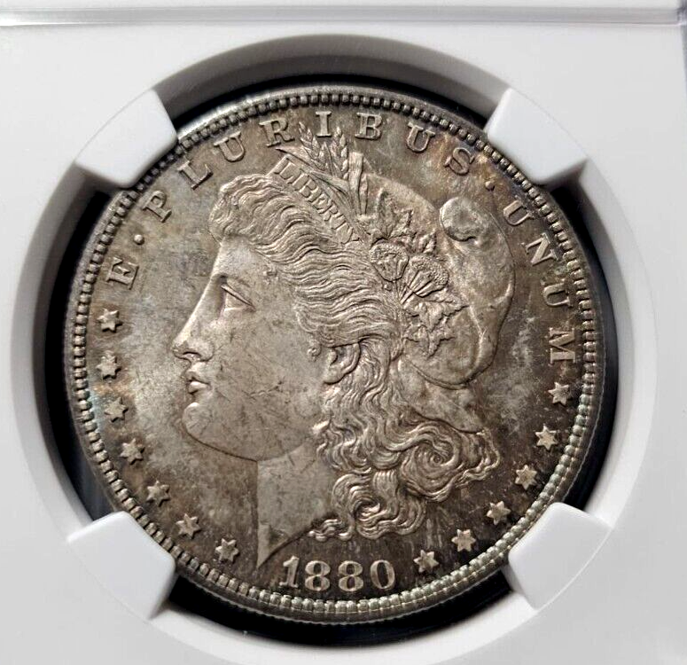 1880-S Morgan Silver Dollar | NGC MS63 | Toning Free Errors/VAM