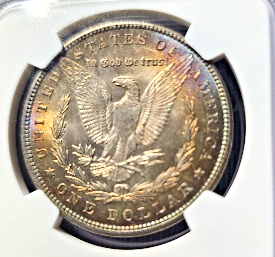 1900 Morgan Silver Dollar | NGC MS63 | Sunset Toning Errors