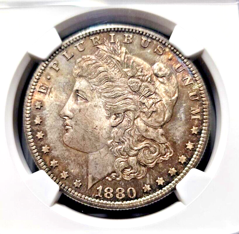 1880-S Morgan Silver Dollar | NGC MS63 | Toning Free Errors/VAM