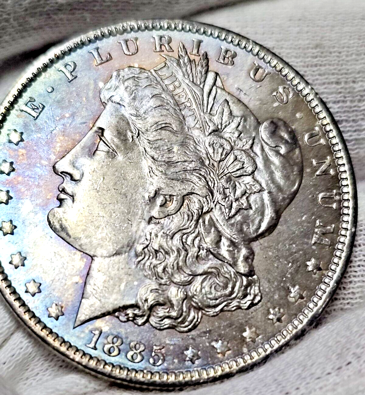 1885-O Morgan Silver Dollar | UNC Beautiful Toned | Ungraded