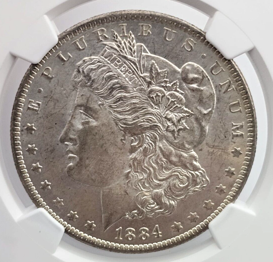 1884-O Morgan Silver Dollar | NGC MS 63 | Rainbow Toned | Vegas Vault