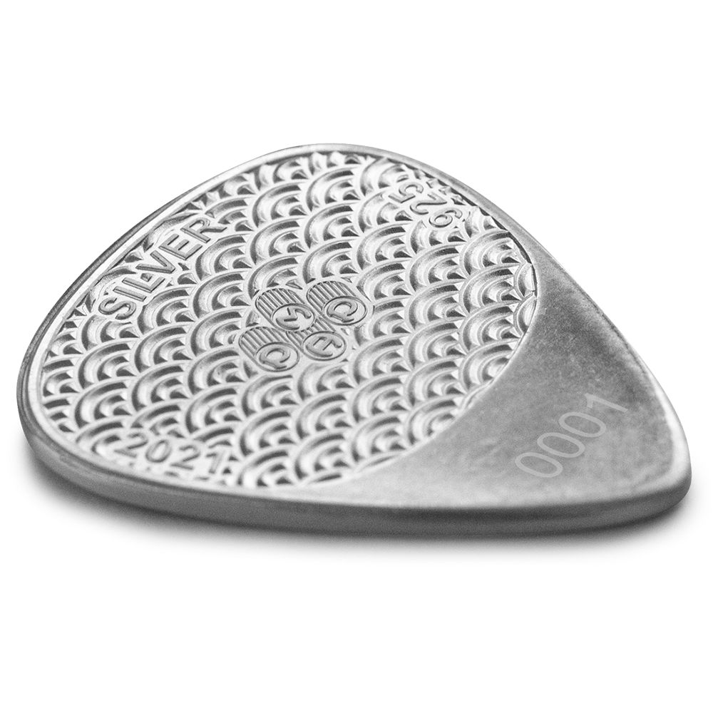 Silver 10 Gram PAMP Suisse Sterling Fender Playable Guitar Pick | Sealed | Unopened