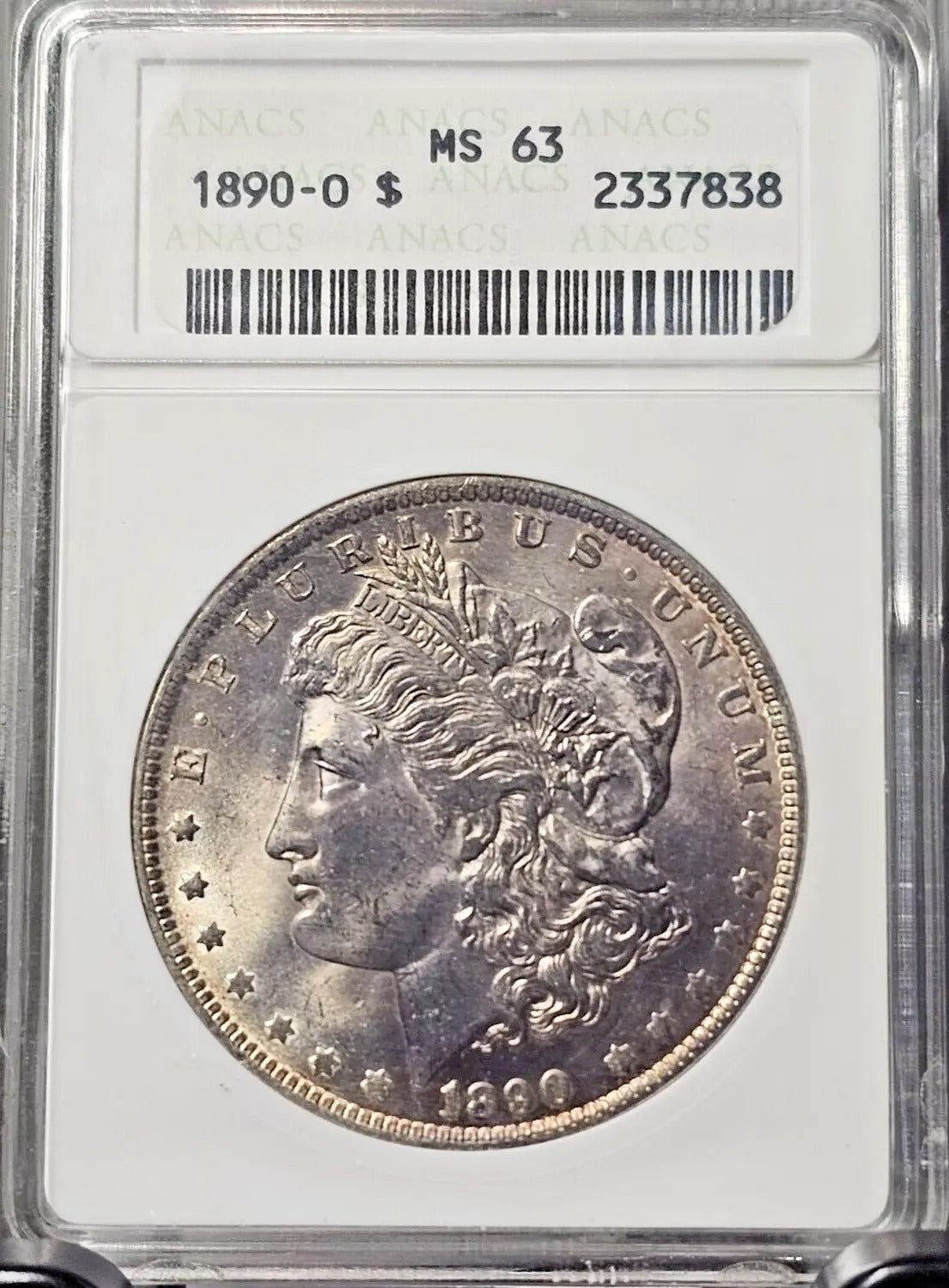 1890-O Morgan Silver Dollar | MS63 | TONED Soap Box