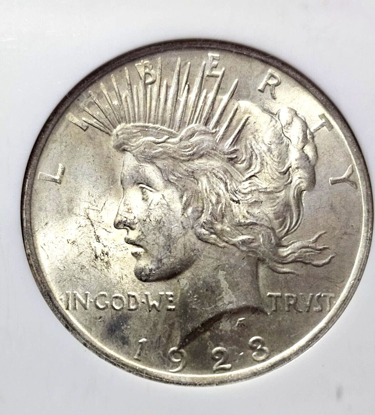 1923 Peace Silver Dollar | NGC MS63 | Toned Luster Nice | Classic Soap Box $1