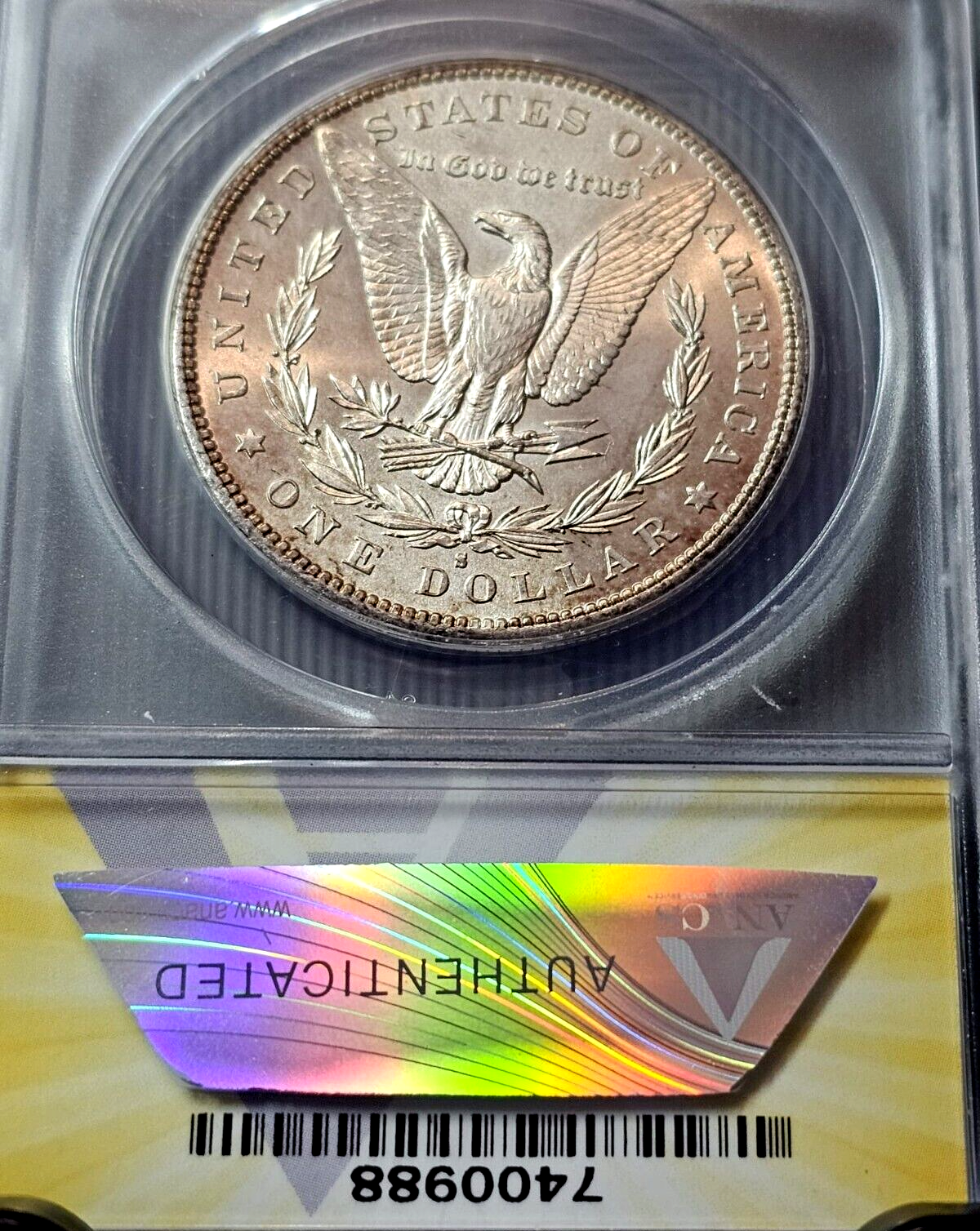 1881-S Morgan Silver Dollar | MS63 | VAM-46+ | Rainbow Toned