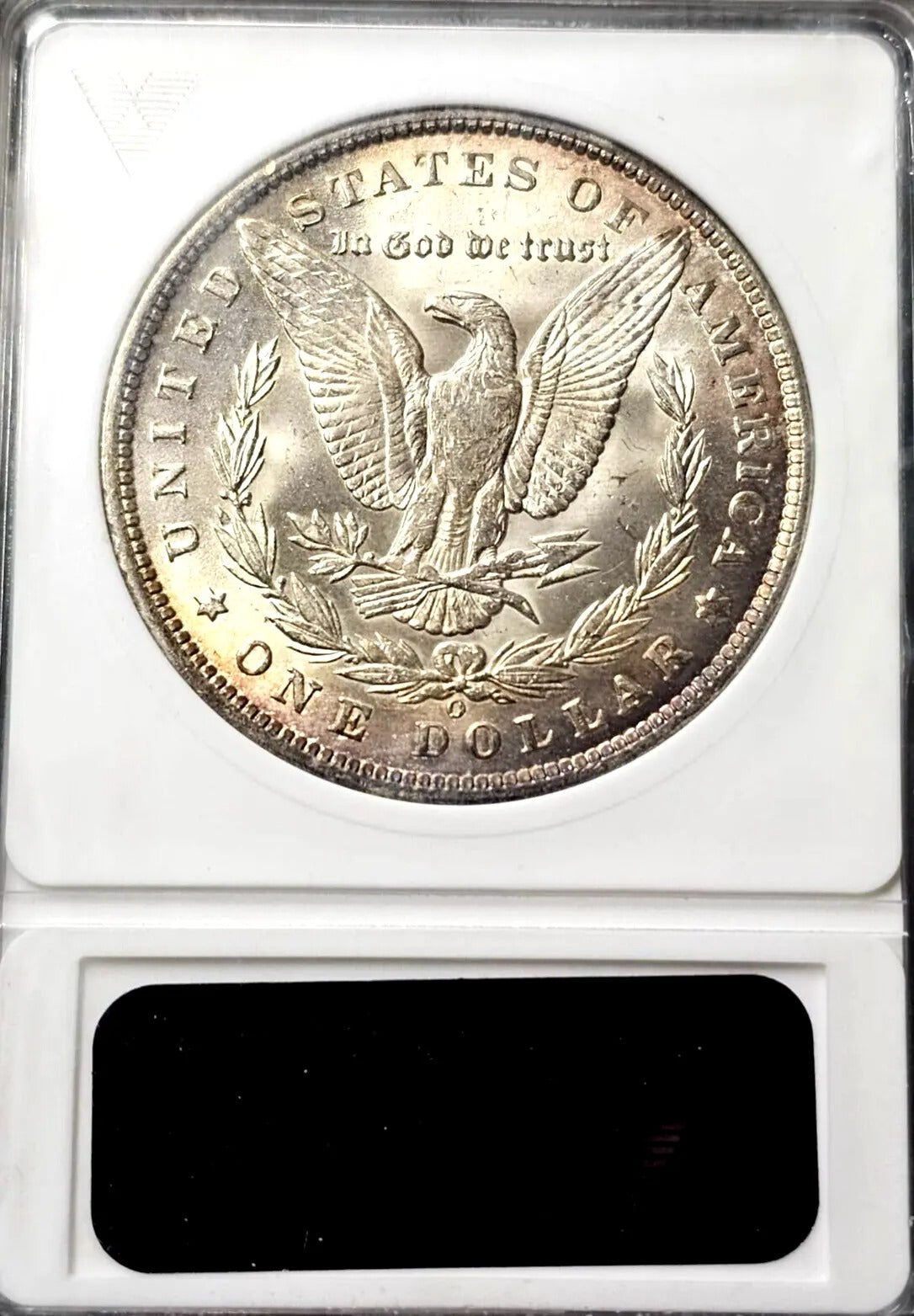 1890-O Morgan Silver Dollar | MS63 | TONED Soap Box