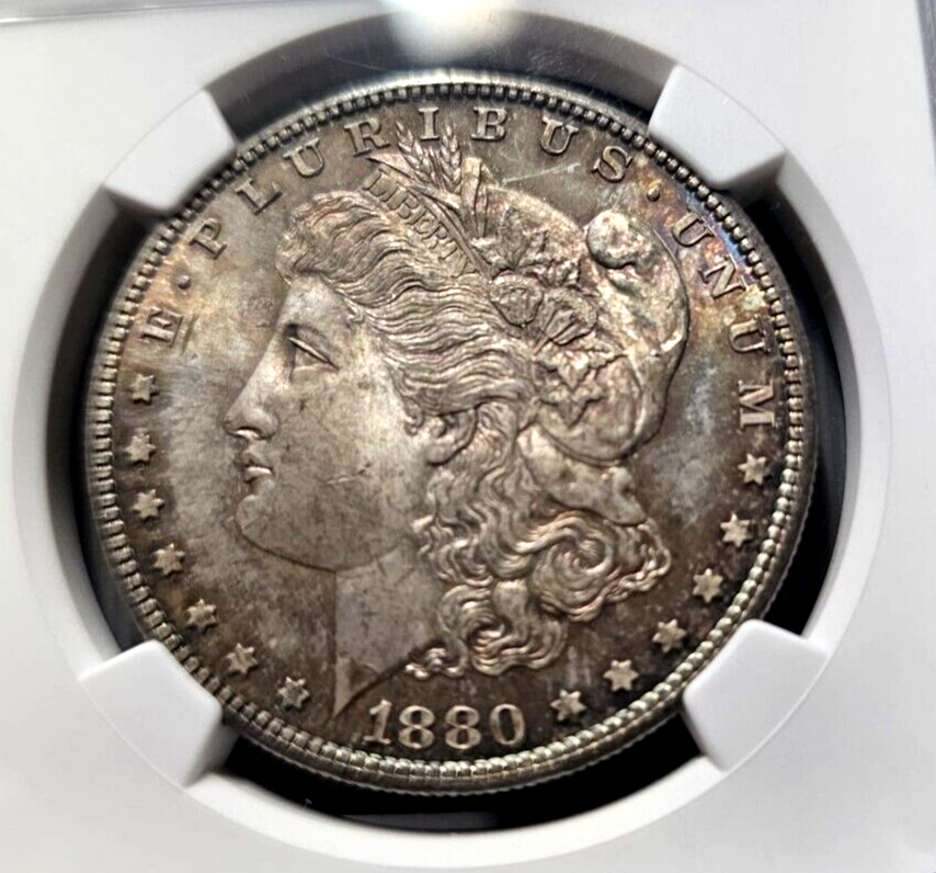 1880-S Morgan Silver Dollar | NGC MS63 | Toning Free Errors/VAM