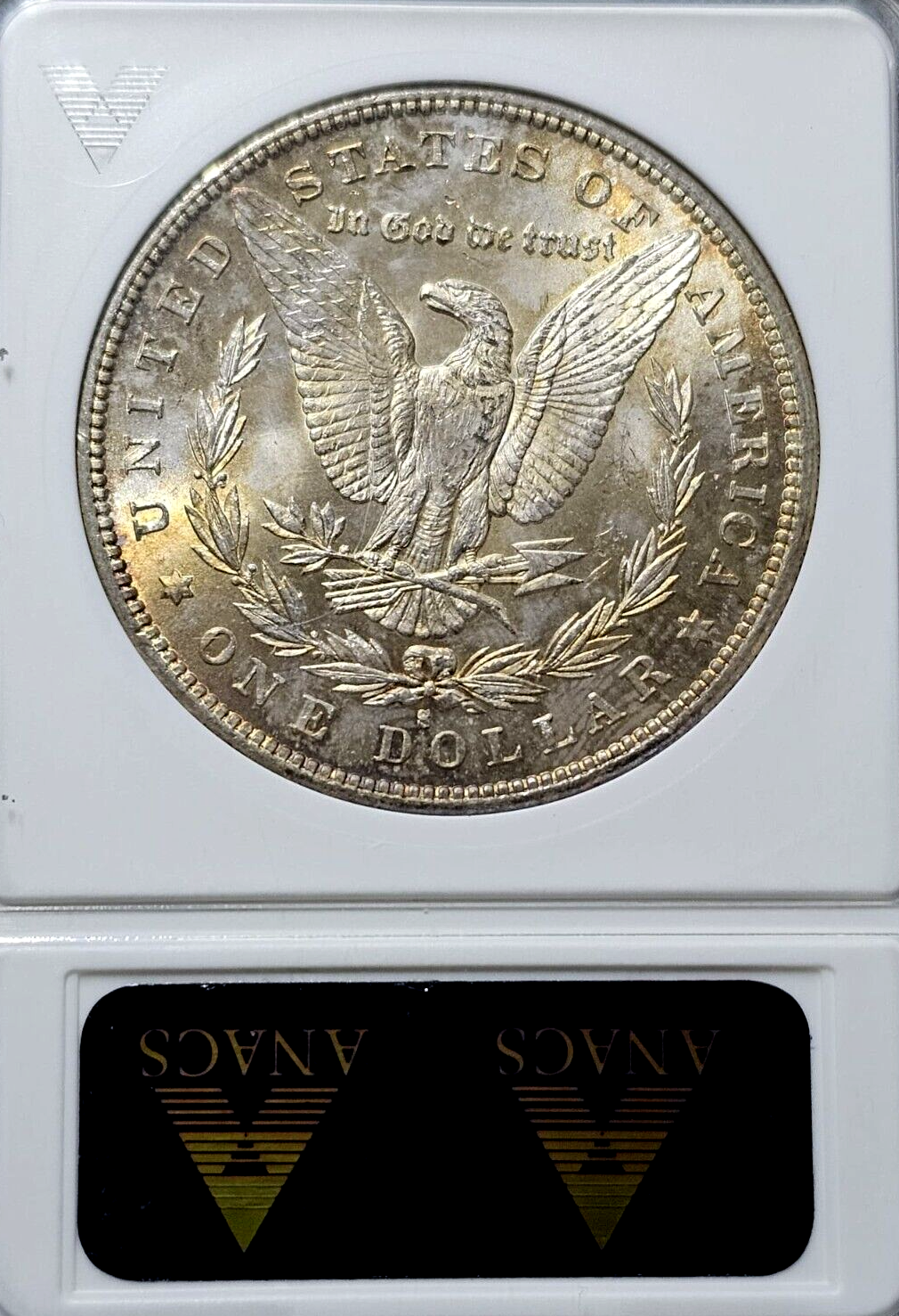 1879-S Morgan Silver Dollar | MS62 | Gold Luster Gold Toned Soap Box