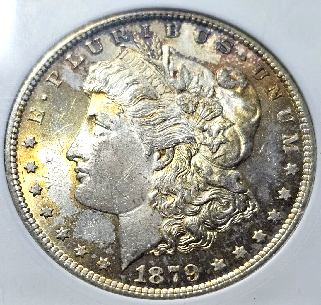 1879-S Morgan Silver Dollar | MS62 | Gold Luster Gold Toned Soap Box