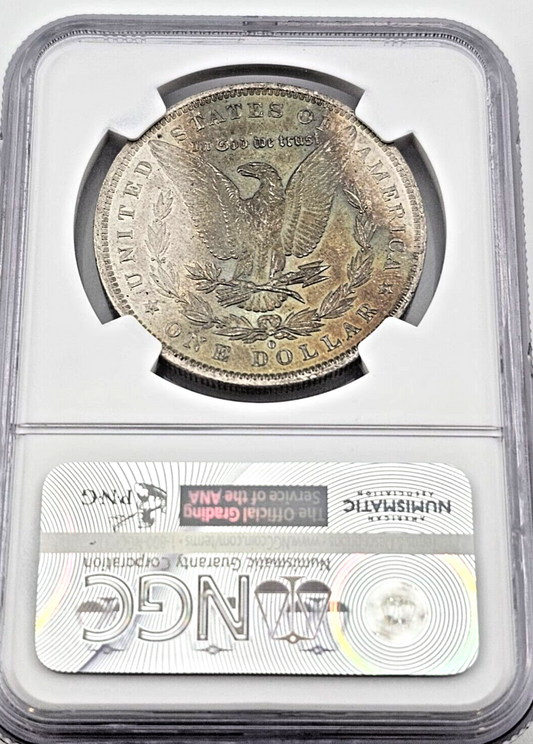 1884-O Morgan Silver Dollar | NGC MS 63 | Rainbow Toned | Vegas Vault