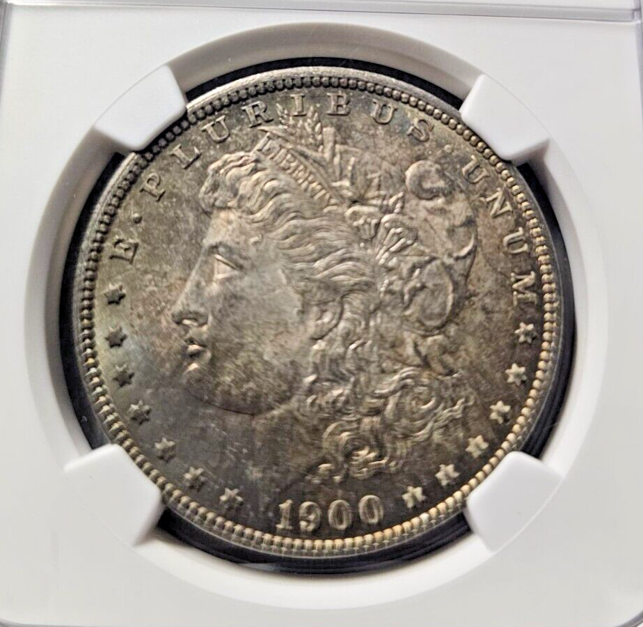 1900 Morgan Silver Dollar | NGC MS63 | Sunset Toning Errors