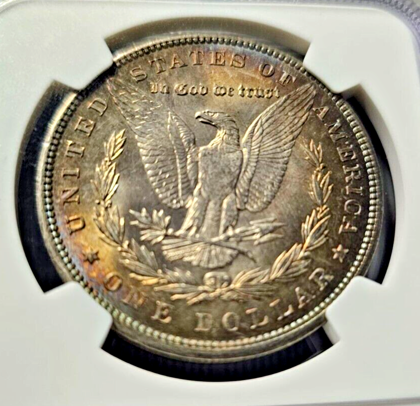 1900 Morgan Silver Dollar | NGC MS63 | Sunset Toning Errors