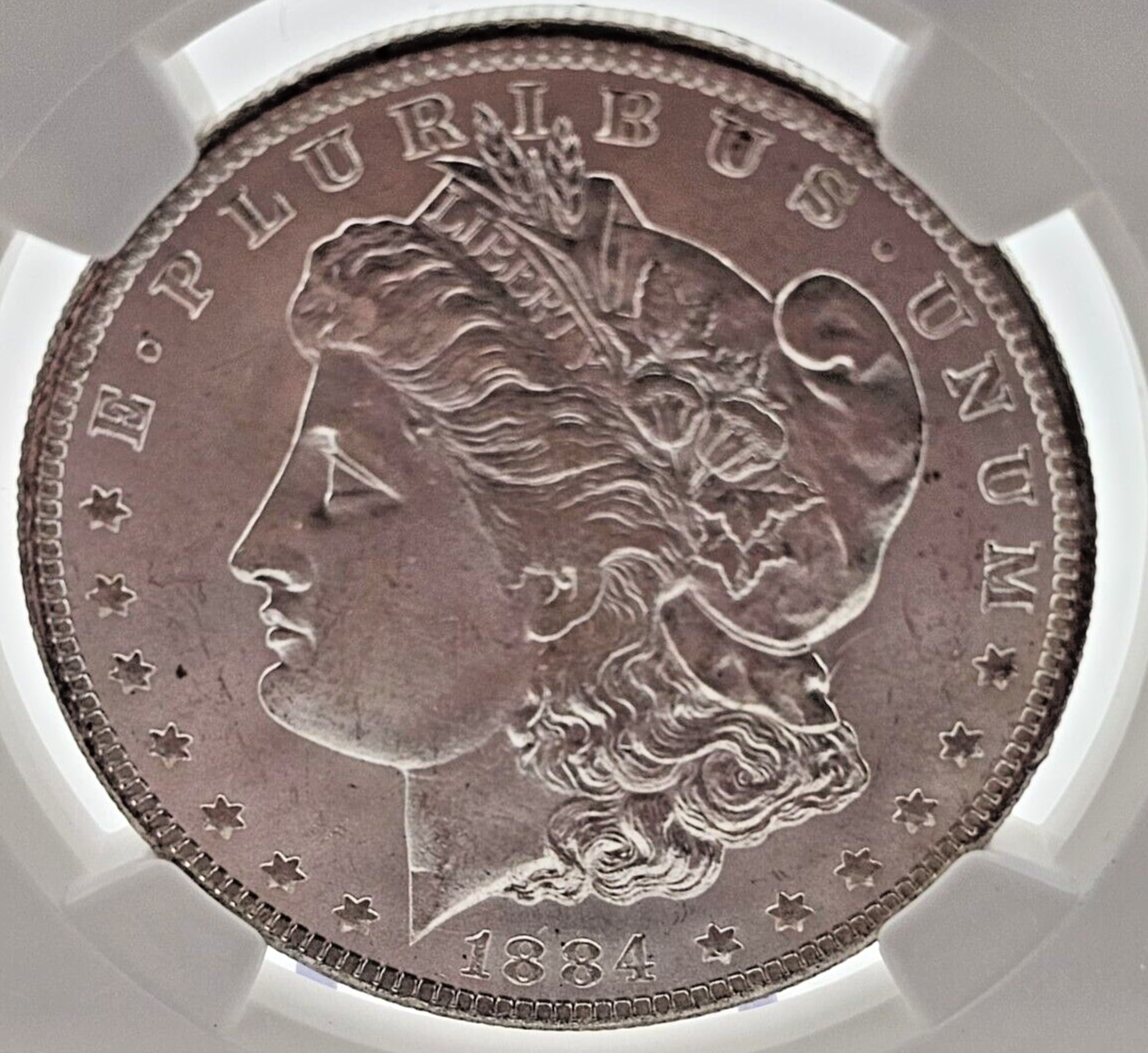 1884-O Morgan Silver Dollar | MS63 NGC | Cartwheels Luster