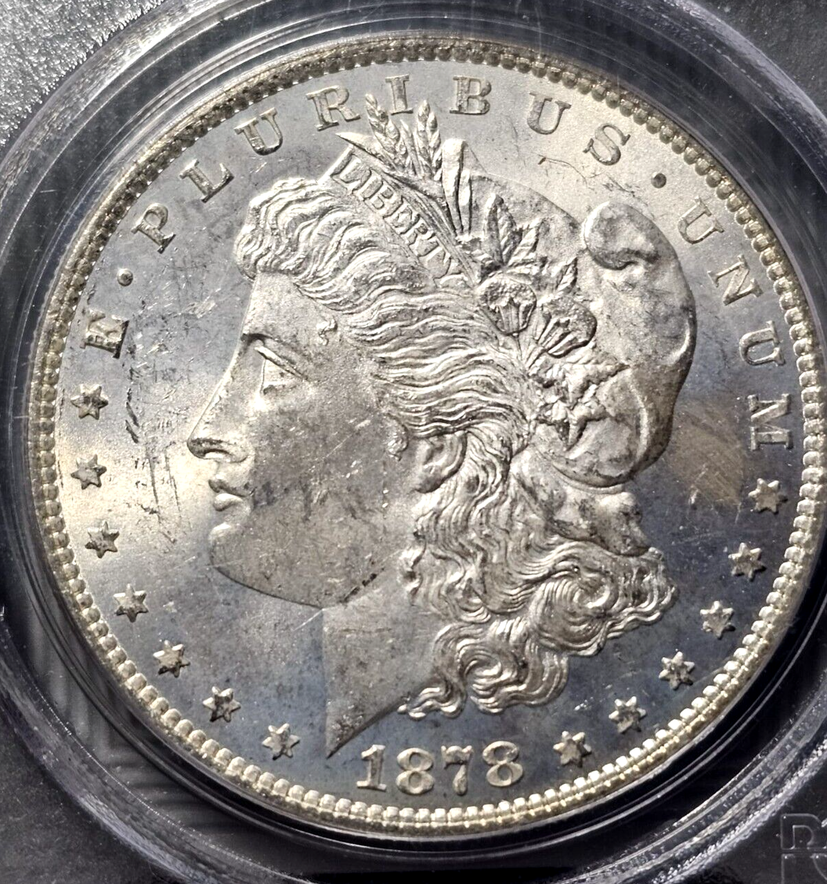 1878 Morgan Silver Dollar | 7/8TF | PCGS MS62 | OGH RARE