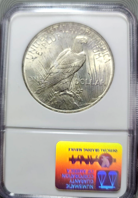 1923 Peace Silver Dollar | NGC MS63 | Toned Luster Nice | Classic Soap Box $1