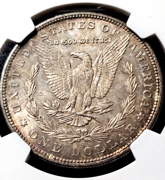 1880-S Morgan Silver Dollar | NGC MS63 | Toning Free Errors/VAM