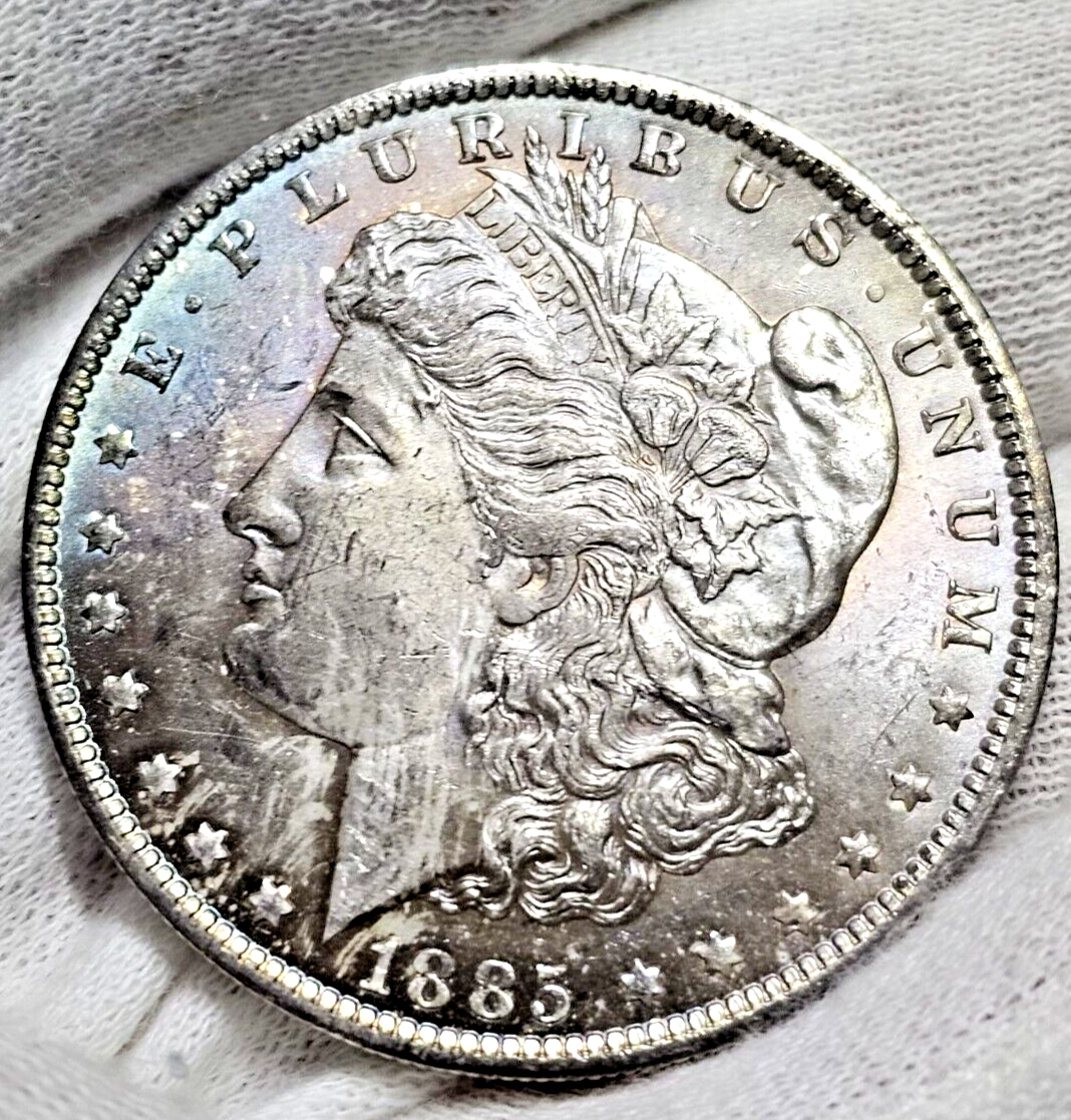 1885-O Morgan Silver Dollar | UNC Beautiful Toned | Ungraded