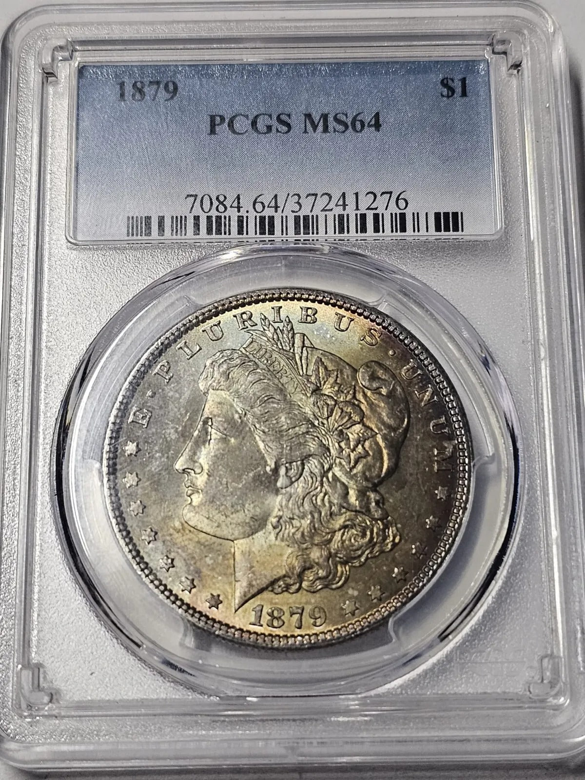 1879 Morgan Silver Dollar | PCGS MS64 | Toning