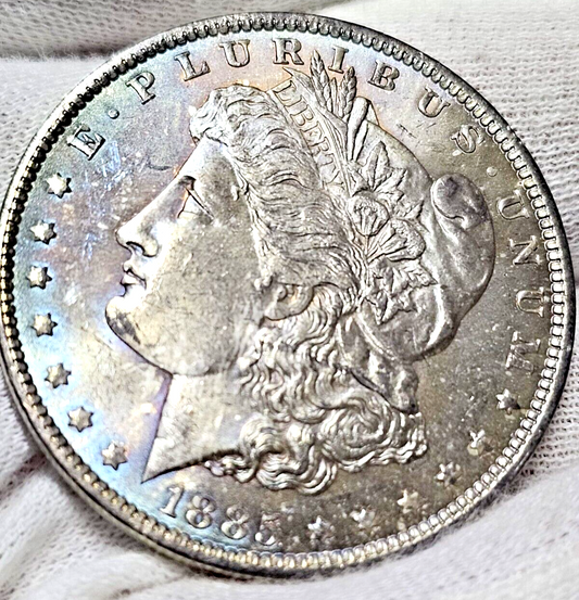 1885-O Morgan Silver Dollar | UNC Beautiful Toned | Ungraded