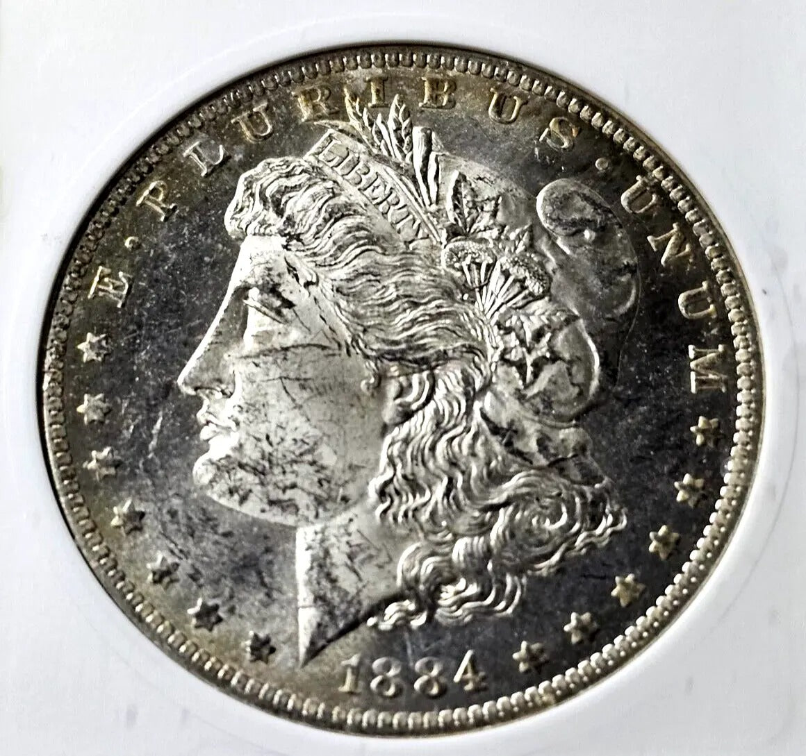 1884-O/O Morgan Silver Dollar | MS62 | Scarce Proof Like VAM-6 Top 100 Soapbox