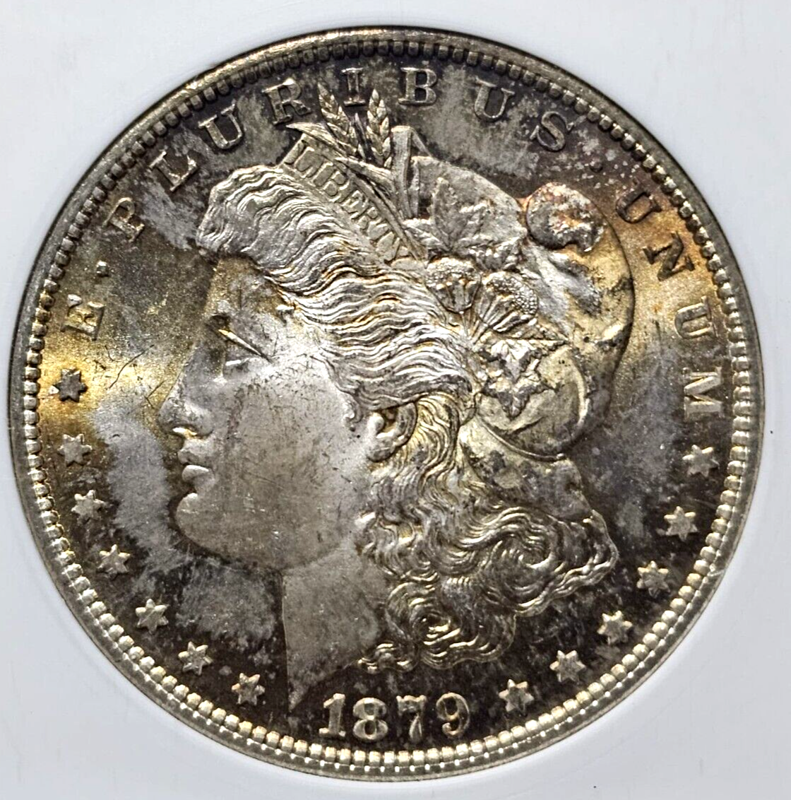 1879-S Morgan Silver Dollar | MS62 | Gold Luster Gold Toned Soap Box