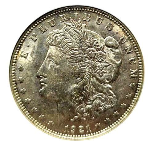 1921 Morgan Silver Dollar | ANACS AU58 VAM-3B(1) | HOT 50 Soap Box